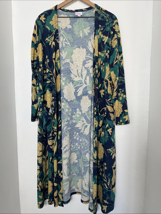 LuLaRoe Tops - NWOT LuLaRoe Floral Ribbed Long Duster